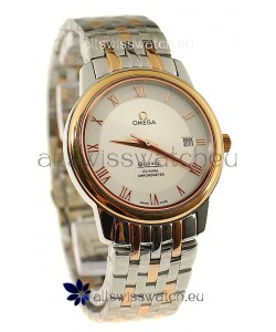 Omega Co-Axial Deville Japanese Rose Gold Watch in Roman Markers