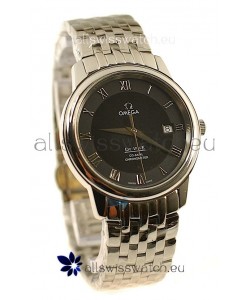 Omega Co-Axial Deville Japanese Steel Watch in Black Dial