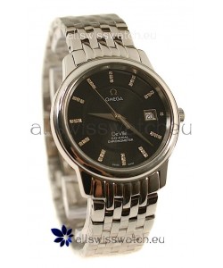 Omega Co-Axial Deville Japanese Steel Watch in Stick Markers