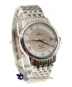 Omega Co-Axial Deville Japanese Steel Watch in Cream Dial