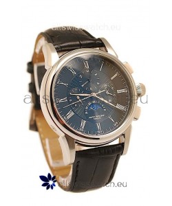 Patek Philippe Grand Complications Replica Watch in Black Dial