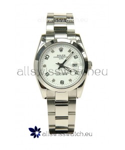 Rolex DateJust Mid-Sized Swiss Replica Silver Watch