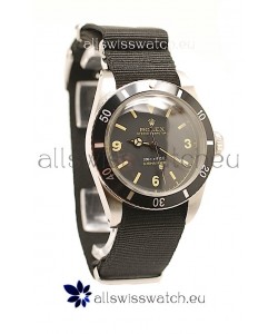 Rolex Submariner Swiss Watch Black Nylon Strap Watch