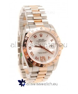 Rolex DateJust Mid-Sized Swiss Replica Rose Gold Watch