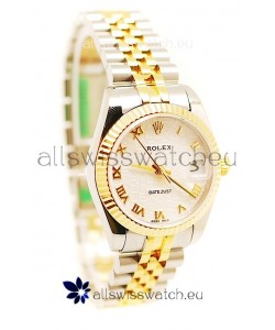 Rolex DateJust Mid-Sized Swiss Replica Two Tone Watch