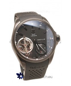 Tag Heuer Grand Carrera Pendulum Swiss Automatic Watch in Black