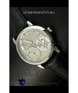 Alange Sohne Dual Sub Dials Japanese Watch Black Strap