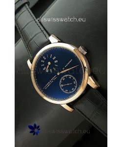 A. Lange & Sohne Cortes de Geneve Decorative Bridges Classic Replica Rose Gold Watch in Black Dial