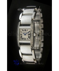 Cartier Tankissime Ladies Replica Watch in White Dial