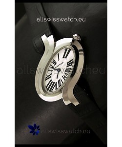 Delices De cartier Japanese Watch in Black Strap
