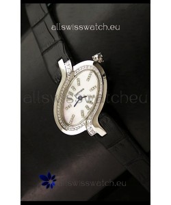 Delices De Cartier Ladies Replica Japanese Watch in White Pearl Dial