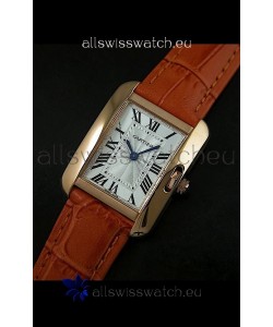 Cartier Louis Japanese Replica Ladies Rose Gold Watch