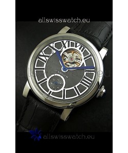 Ballon De Cartier Flying Tourbillon Japanese Replica Watch - Steel Case