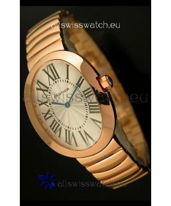 Cartier Baignoire Japanese Replica Watch in Yellow Gold