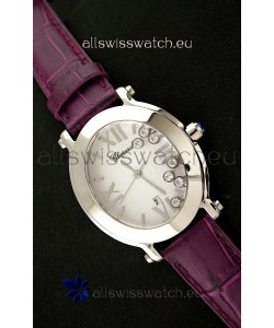 Chopard Happy Sport Ladies Japanese Replica Watch in Steel