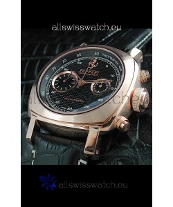 Ferrari Granturismo Swiss Replica Watch in Pink Gold Case