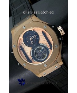 Hublot Big Bang King Power Tourbilon Japanese Replica Watch in Rose Gold