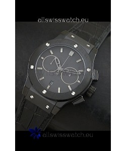 Hublot Big Bang Classic Fusion Swiss Replica PVD Watch in Black Strap