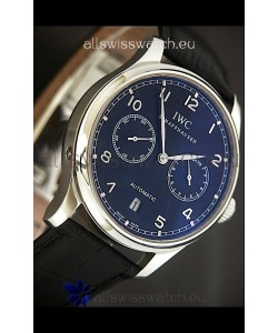 IWC Schaffhausen Japanese Replica Watch in Blue Dial