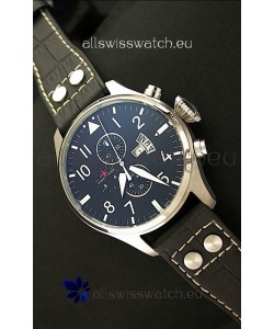 IWC Big Pilot Complications Japanese Replica Steel Watch