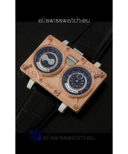 Maximilian Busser and Friends Horological Machine Watch in Pink Gold Casing