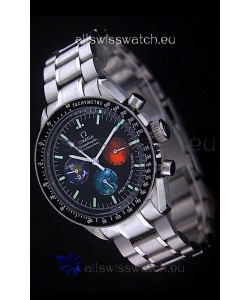 Omega Special Moon Sun Speedmaster Watch in Black Dial