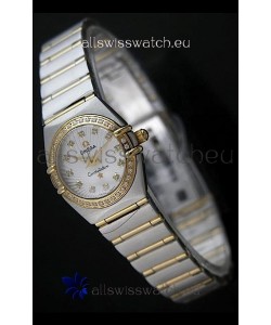 Omega Constellation Chronometer Lady Swiss Watch Two Tone - Real 18K Gold 