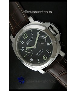 Panerai Luminor Marina PAM164 Swiss Automatic Replica Watch in Brown Strap - 1:1 Mirror Replica