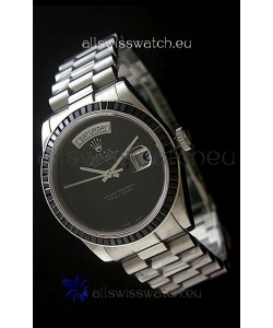 Rolex Day Date 2008 Japanese Replica Watch in Full Black Dial