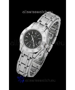 Rolex Datejust Ladies Japanese Replica Ladies Watch in Black Dial