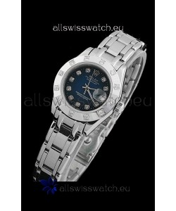 Rolex Datejust Ladies Japanese Replica Ladies Watch in Dark Blue Dial
