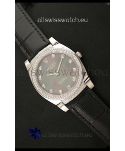 Rolex Cellini Japanese Replica Watch in Mother of Pearl Green Dial
