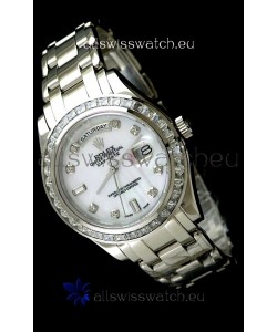Rolex Oyster Perpetual Day Date Japanese Automatic Watch in Mop White Dial