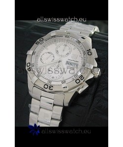 Tag Heuer Aquaracer Swiss Automatic Watch in Metallic White