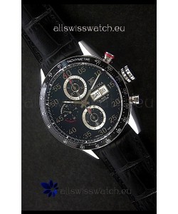 Tag Heuer Carrera Tachymeter Swiss Chronograph Watch in Black