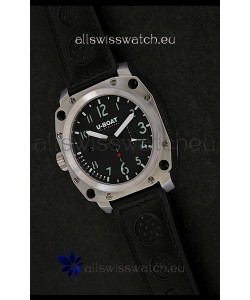 U-Boat Thousands of Feet Steel Watch in Black Dial