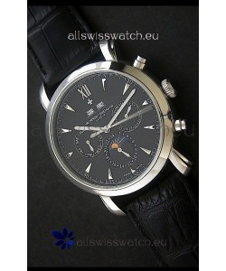 Vacheron Constantin Perpetual Calendar Japanese Watch in Black Dial