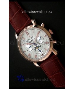 Vacheron Constantin Perpetual Calendar Japanese Watch in White Dial