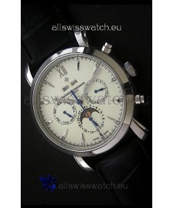 Vacheron Constantin Perpetual Calendar Japanese Watch in White Dial