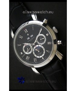 Vacheron Constantin Perpetual Calendar Japanese Watch in Black Dial
