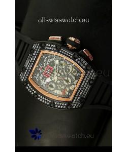 Richard Mille Filippe Massa Edition Titanium Swiss Watch in PVD/Pink Gold Case