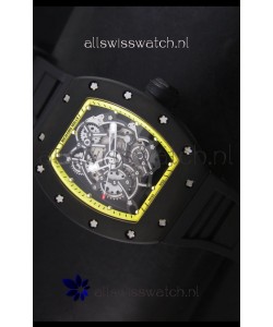 Richard Mille RM055 Bubba Watson Swiss Replica Watch in Yellow Indexes