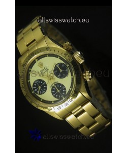 Rolex Daytona 6263 Cosmograph Gilt Gold Dial in Gold Case