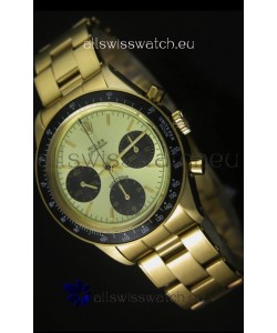 Rolex Daytona 6263 Cosmograph Metallic Dial in Gold Case