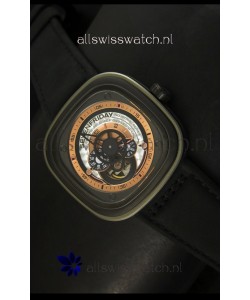 SevenFriday P-32 Black and Grey with Original Miyota 82S7 Movement - 1:1 Mirror Quality