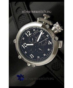 U-Boat Flightdeck Rattrapante Japanese Automatic Watch in Steel Casing