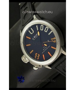 U Boat U-1001 Edition Japanese Drive Automatic Steel Watch in Orange Markers